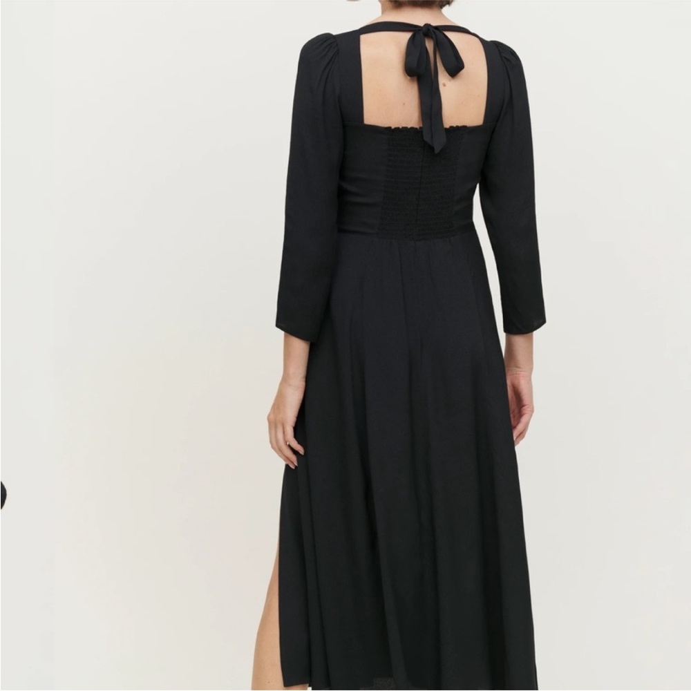 Reformation Mara Dress Black NEW - Picture 4 of 11